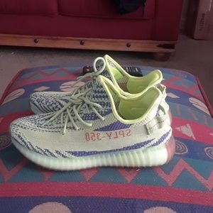 Frozen yellow yeezy 350 boost